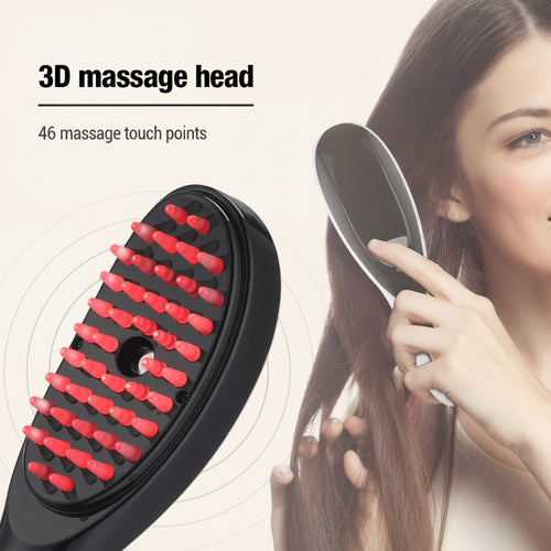 Electric Spray Massage Comb,Scalp Massager,Micro Current Head Meridian Massager anti Hair Loss Physiotherapy Apparatus Red and Blue Light Nourishing Scalp