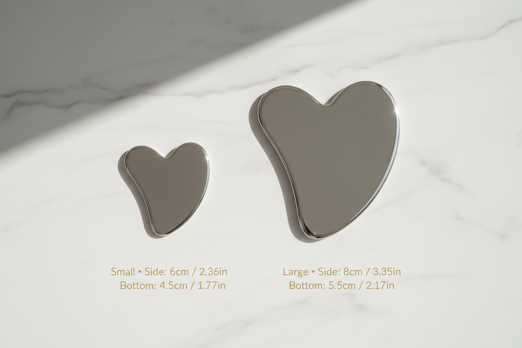 Stainless Steel Gua Sha Facial Tool — Freeze & Sculpt Cold Therapy Board